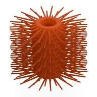 Street Sweeper Brush / Reddish Orange
