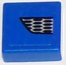 Tile 1 x 1 with Ford Mustang Lower Grille Honeycomb Pattern Model Right Side (Sticker) - Set 75871