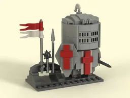 Brick-built Warrior: Templar Knight