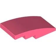 Brick Curved 4 x 2 No Studs / Coral