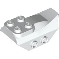 Brick Special 2 x 5 with Slope, Studs on Side / White