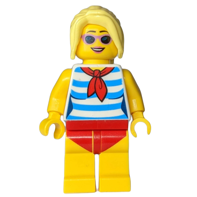Lego White Torso, Yellow Legs, Bright Light Yellow Hair
