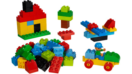 Lego Large Brick Box - Green Plate