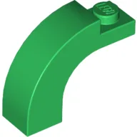 Brick Arch 1 x 3 x 2 Curved Top / Green