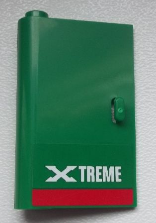 Lego Door 1 x 3 x 4 Left - Open Between Top and Bottom Hinge with 'XTREME' Pattern (Sticker) - Set 60025