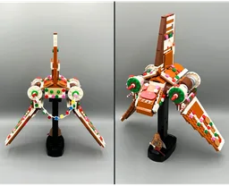 Gingerbread Shuttle (40806 Alternate Model)