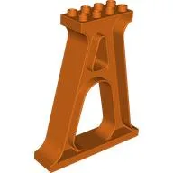 Duplo Support / Column / Girder / Reddish Orange
