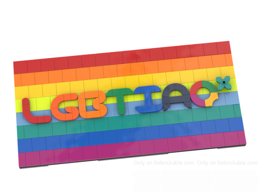 Lego LGBTIAQ* Mosaic Art