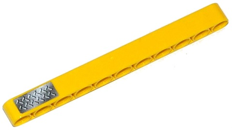Lego Technic, Liftarm Thick 1 x 11 with Tread Plate Pattern (Sticker) - Set 42028