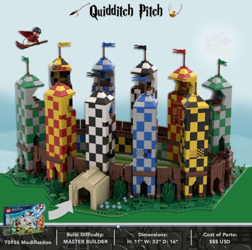 Lego Quiddltch Pitch from Harry P0tter