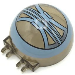 Windscreen 6 x 6 x 3 Canopy Half Sphere with Dual 2 Fingers and Droid Tri-Fighter Print / Trans-Brown