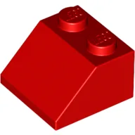 Brick Sloped 45° 2 x 2 / Red