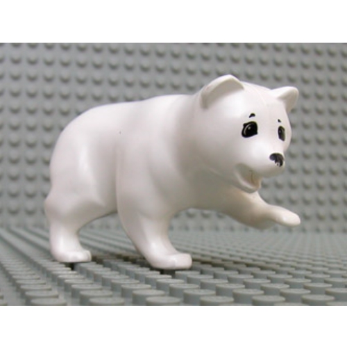 Lego Belville / Scala, Animal, Bear / White