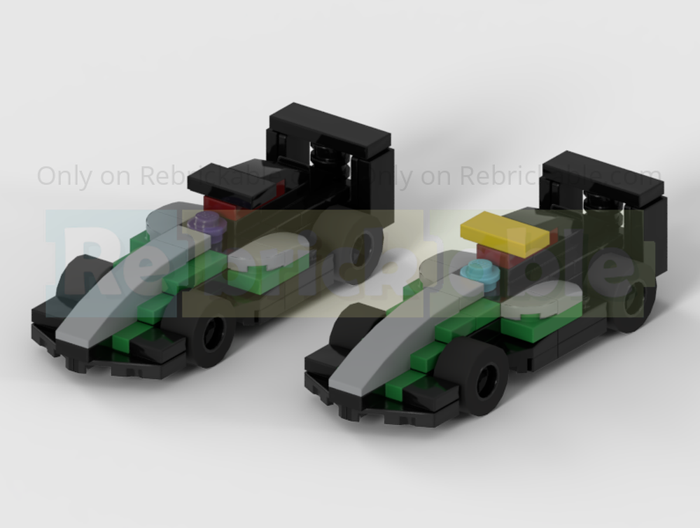 Lego 2024 Mercedes W15 Formula 1 Cars - Half Speed Champions Scale