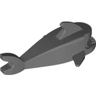 Animal Body Part, Shark Body, without Bottom Tube / Dark Bluish Gray