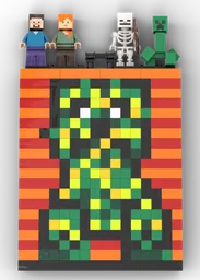 Creeper poster with Minifigures