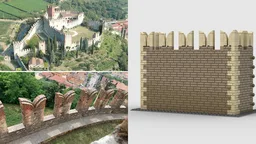 Module, external walls of Soave Castle (Verona, Italy)