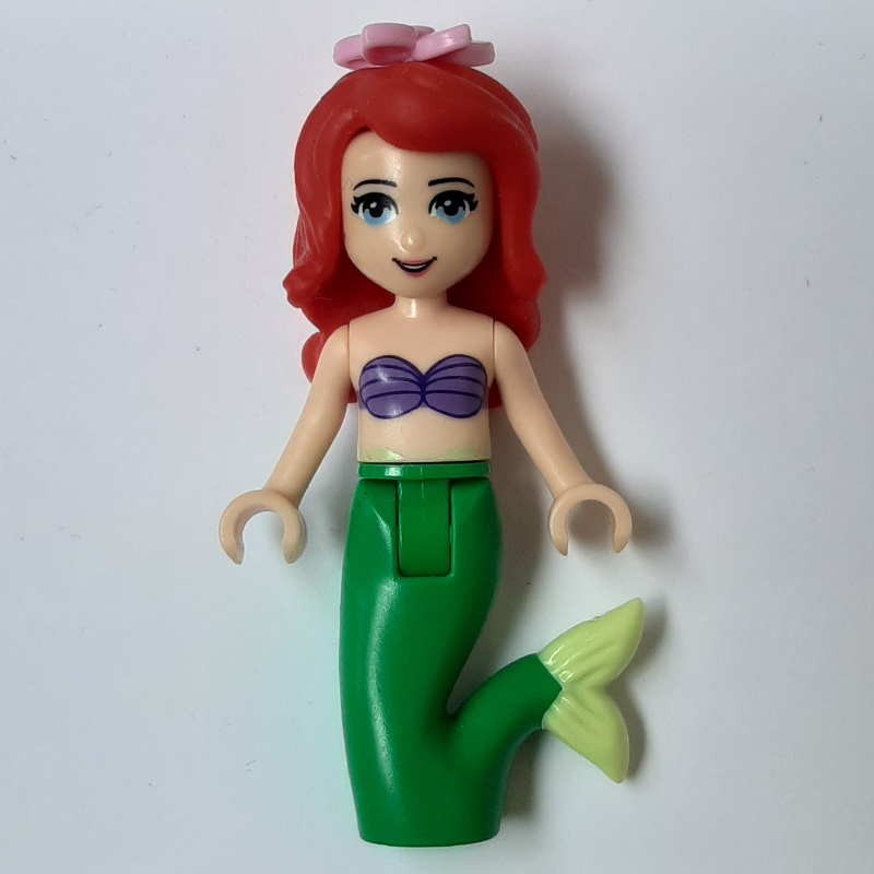 Lego Ariel - Mermaid Form, Bright Pink Flower