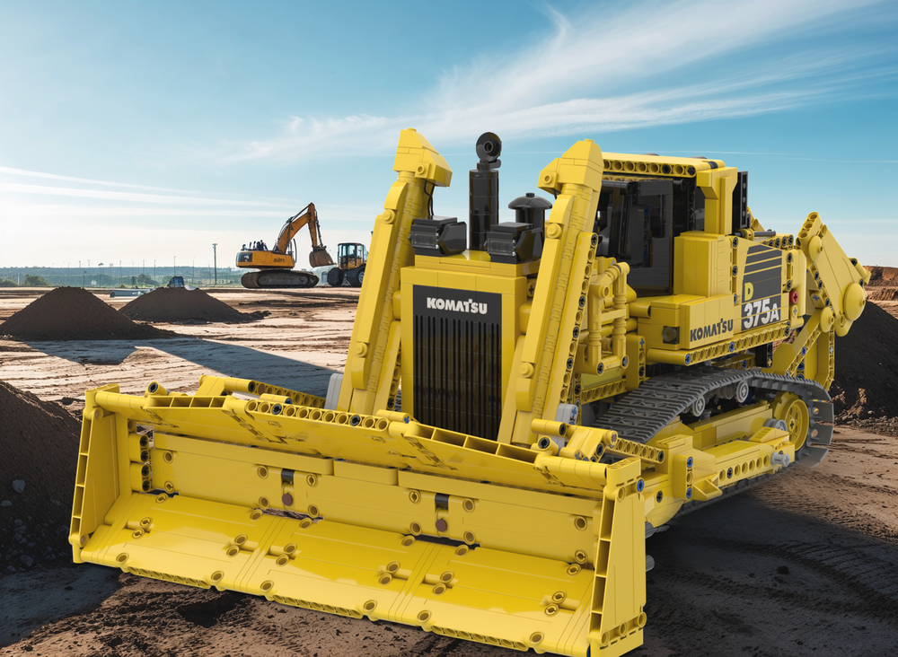 Lego Komatsu D375A-6 Dozer Crawler (INSTRUCTIONS pdf + Studio file)
