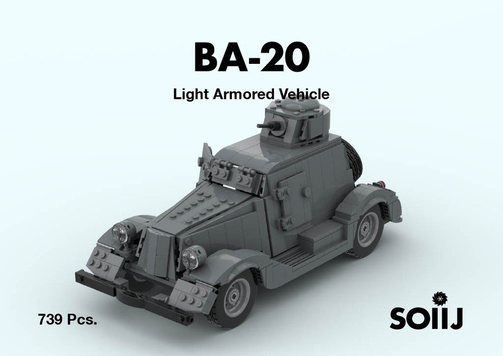 Lego BA-20 - Light armored vehicle
