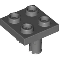 Plate Special 2 x 2 with 2 Pins / Dark Bluish Gray