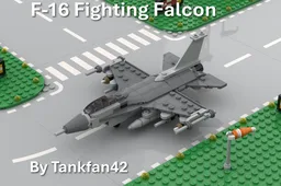 Mini F-16 Fighting Falcon fighter jet micro scaled