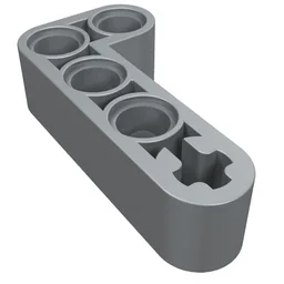 Technic Beam 2 x 4 L-Shape Thick / Pearl Light Gray