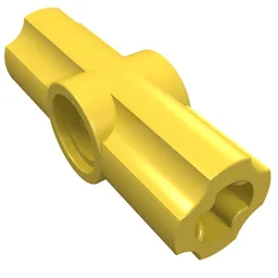 Technic Axle and Pin Connector Angled #2 - 180° / Yellow