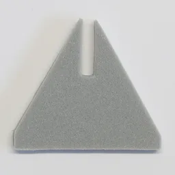 Cone Triangle Upright 6 x 6 with Top Cutout / Light Bluish Gray