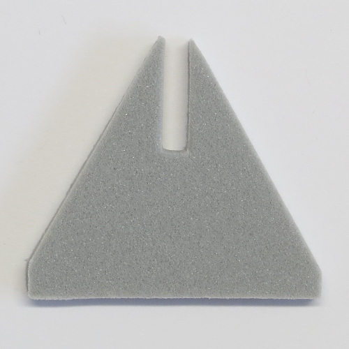 Lego Cone Triangle Upright 6 x 6 with Top Cutout / Light Bluish Gray