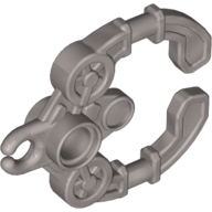Lego Large Figure Weapon Claw / Handcuff / Flat Silver