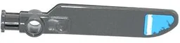Technic Rotor Blade Small with Axle and Pin Connector End with White Stripe on Dark Azure Background Pattern on Top (Sticker) - Set 70129