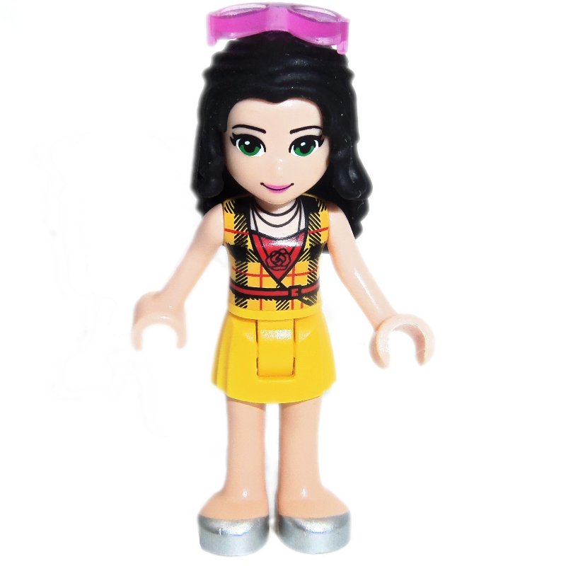 Lego Vicky - Yellow Plaid Shirt, Yellow Skirt, Glasses