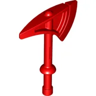 Duplo Axe / Tomahawk with Round Handle and Solid Bottom / Red