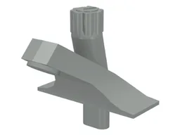Tap 1 x 2 Spout / Light Gray