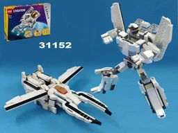 Transformer Space Cruiser (G1 Misfire ) using LEGO Creator 31152: Space Astronaut