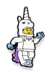 Unicorn Girl Snap Button