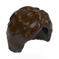 Lego Hair Short and Bushy / Dark Brown
