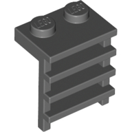 Lego Plate Special 1 x 2 with Ladder / Dark Bluish Gray
