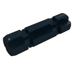 Technic Axle 2 Notched / Black