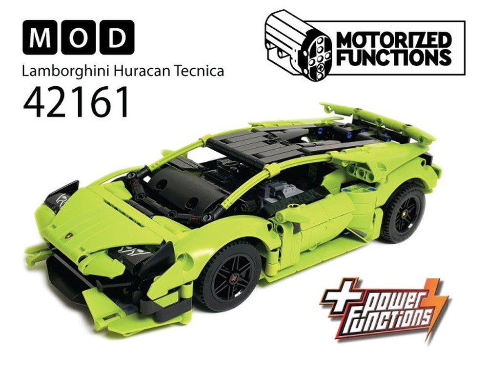 Lego 42161 Lamborghini Huracan Tecnica RC MOD for Power Function Motors