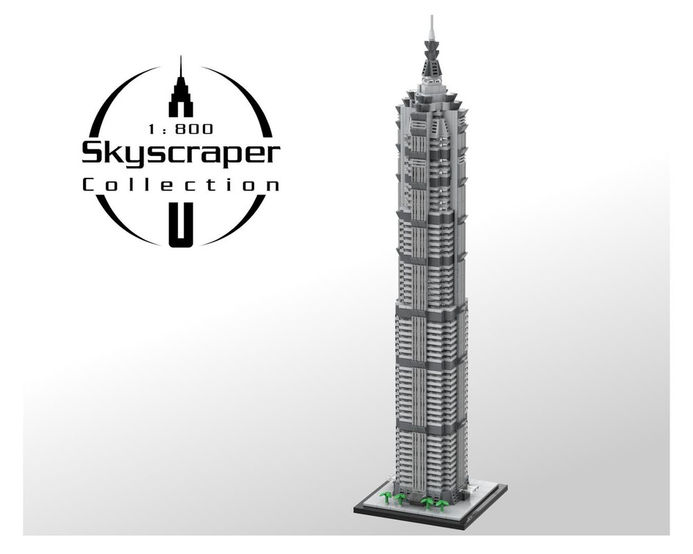 Lego Jin Mao Tower 1:800 Scale