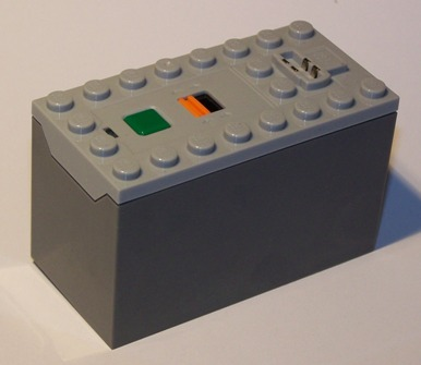 Lego Electric 9V Battery Box Power Functions (Non-Rechargeable) with Dark Bluish Gray Bottom