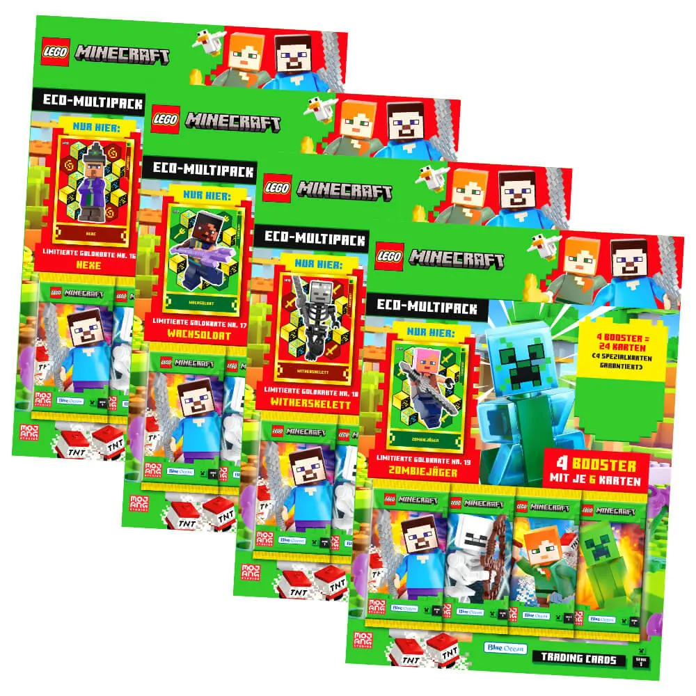 Lego Minecraft Trading Cards Series 1 - Eco-Multipack (German Version)