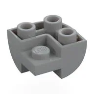 Brick Curved Inverted 2 x 2 x 1, Corner / Light Bluish Gray