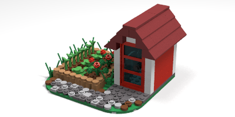 Lego Garden and a shed