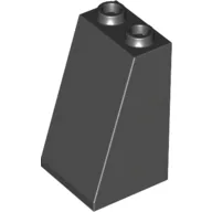 Brick Sloped 75° 2 x 2 x 3 [Hollow Studs] / Black