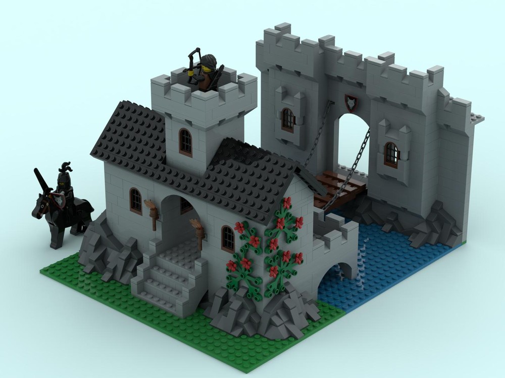 Lego Wolfpack Stronghold: Side Entrance