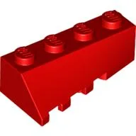 Brick Wedged, Sloped 45° 4 x 2 Right / Red