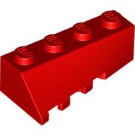 Lego Brick Wedged, Sloped 45° 4 x 2 Right / Red